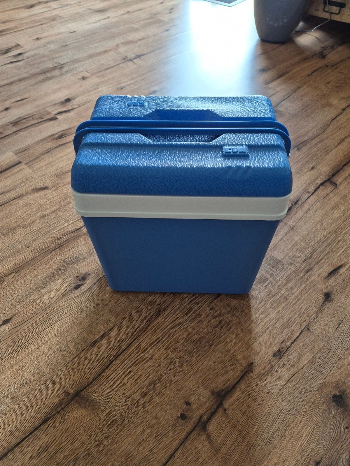 Blauwe koelbox met koelelementen, Ophalen, Gebruikt, Koelbox, Koelelement