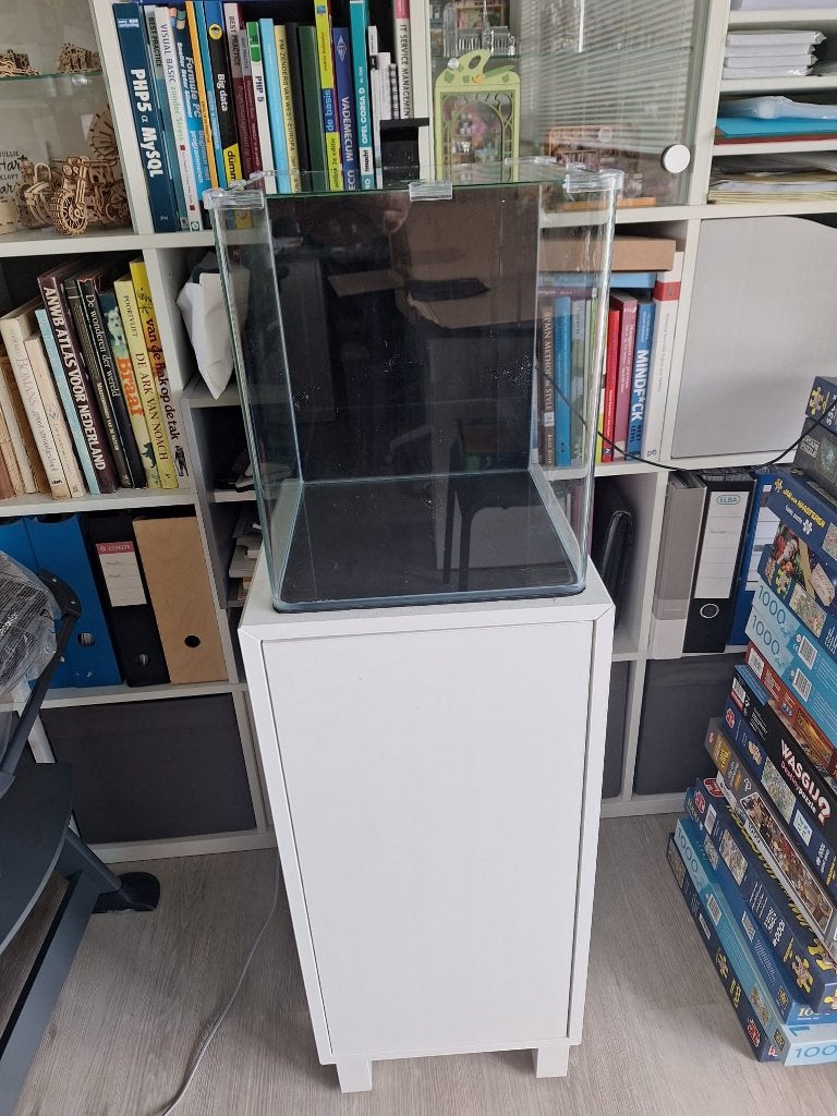 Dennerle Nano Cube 30L met extra's, Dieren en Toebehoren, Vissen | Aquaria en Toebehoren, Ophalen, Gebruikt, Dennerle, Leeg aquarium