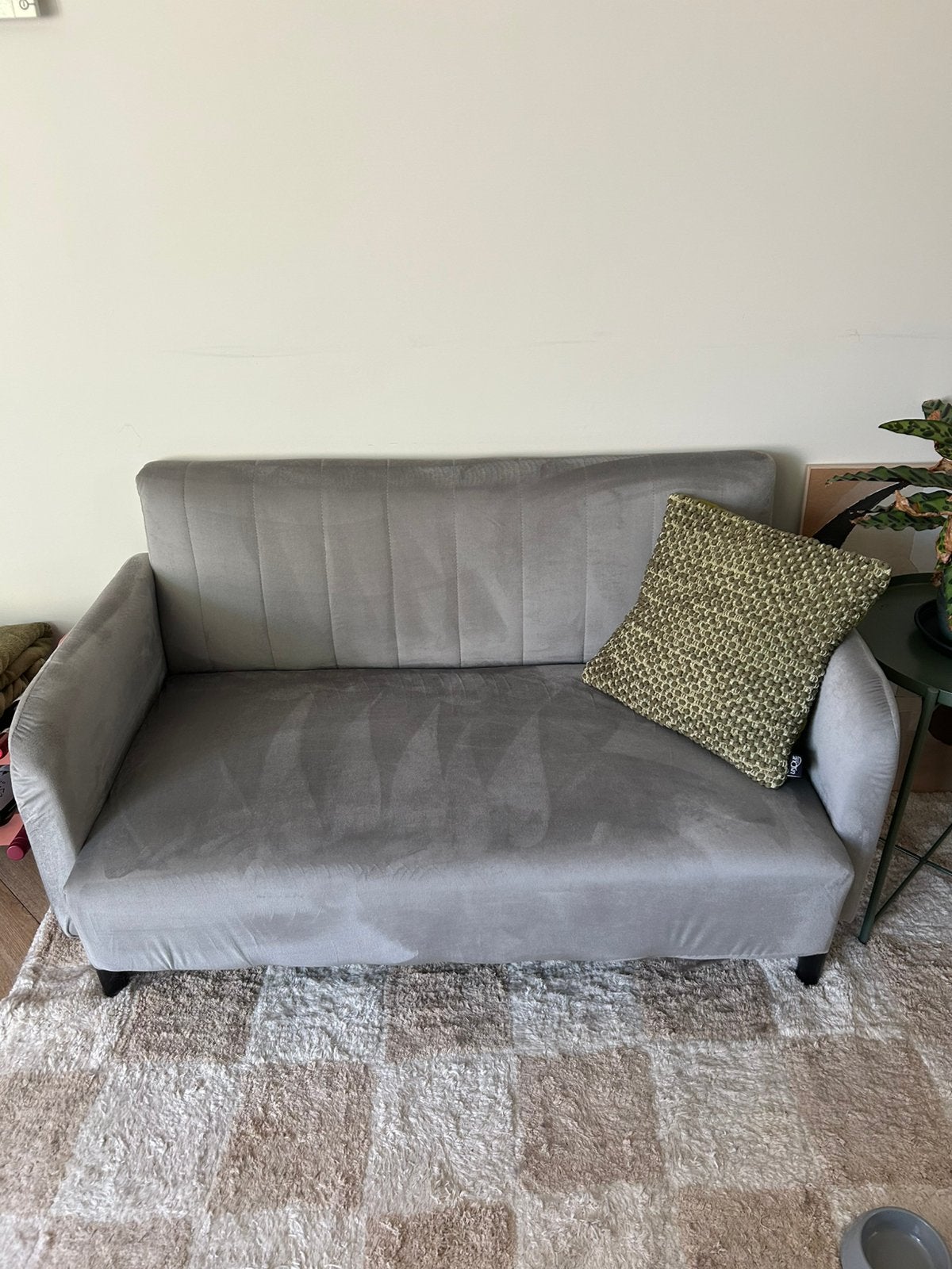 Loveseat grijs, Huis en Inrichting, Banken | Sofa's en Chaises Longues, Ophalen, Minder dan 75 cm, Tweepersoons, Zo goed als nieuw