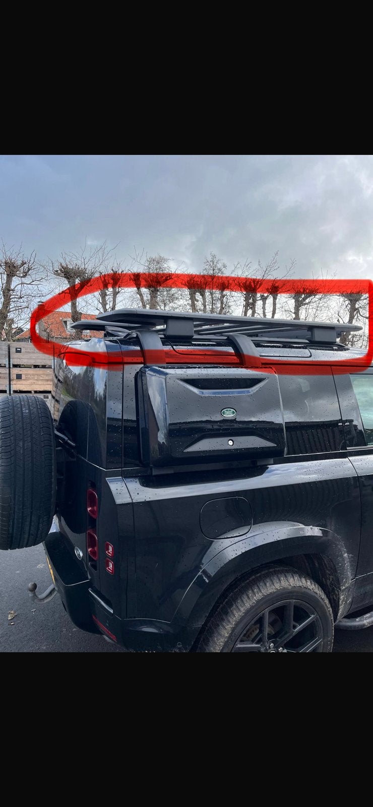Defender 90 roof rack, zwart, Ophalen, Nieuw, Land Rover
