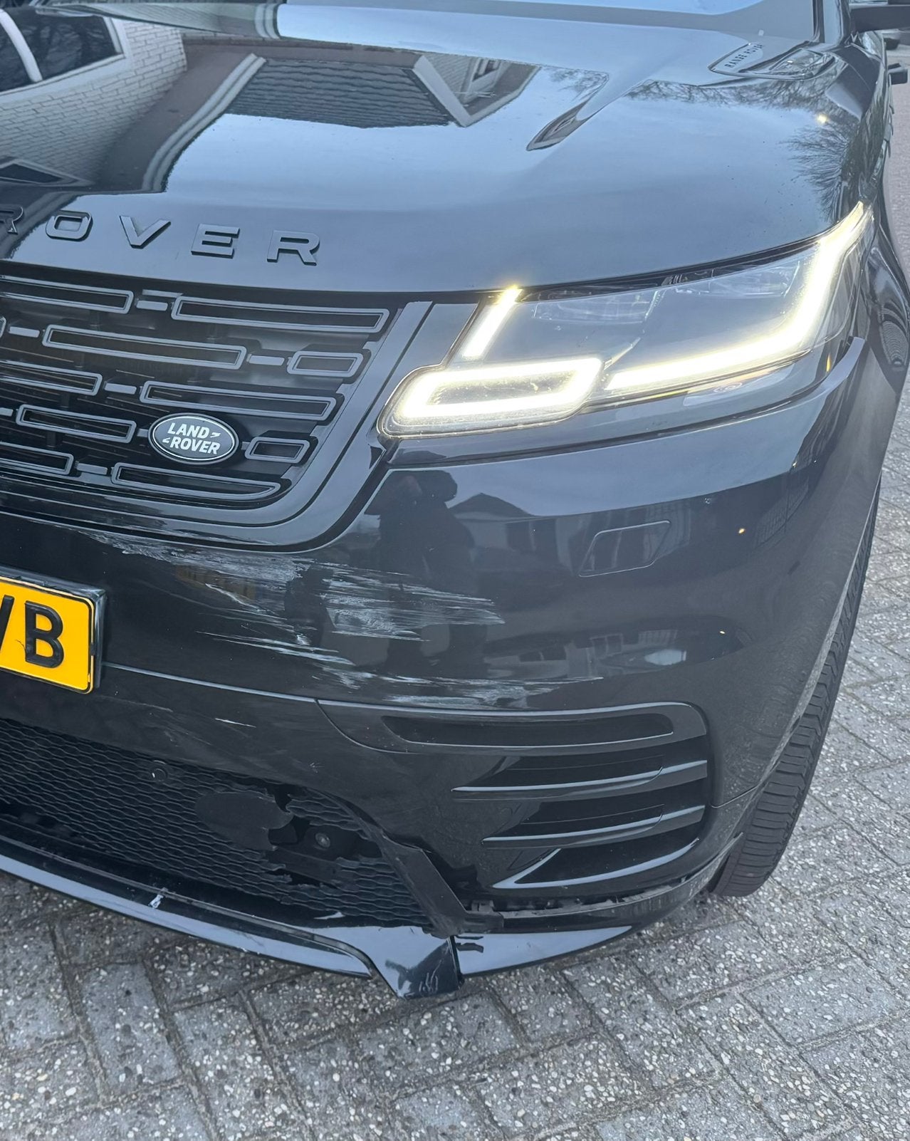 Land Rover Range Rover Velar 3.0 V6 380pk AWD AUT 2018 Zwart, Auto diversen, Schadeauto's, Ophalen, Zwart, Diesel, SUV of Terreinwagen