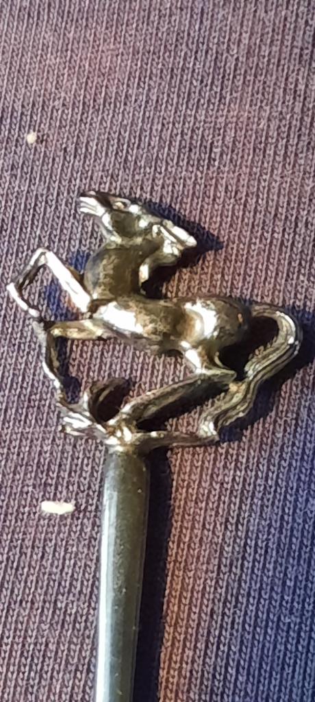 Lange lepels met paardendecoratie, Antiek en Kunst, Ophalen of Verzenden