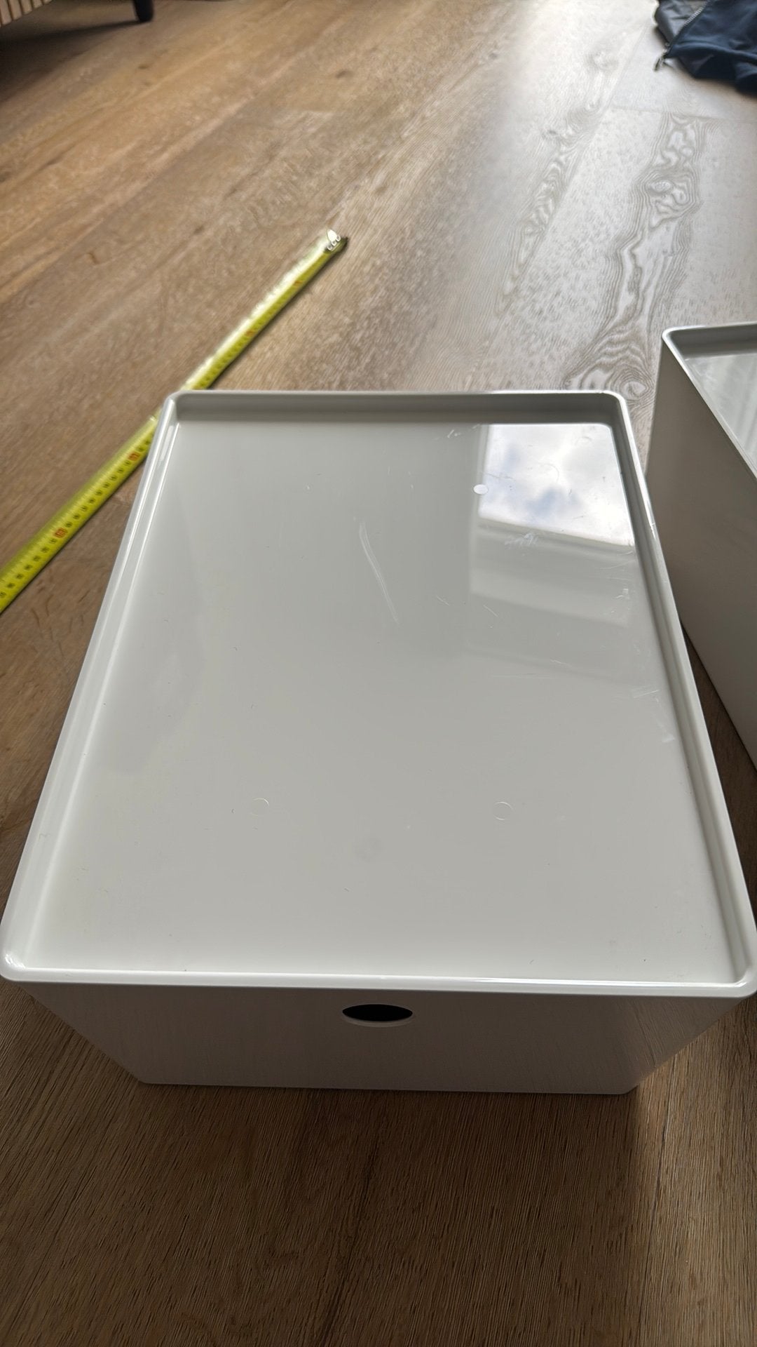 IKEA KUGGIS bak met deksel WIT 26x35x15 cm, Huis en Inrichting, Kunststof, 50 tot 100 cm, Ophalen of Verzenden, Zo goed als nieuw