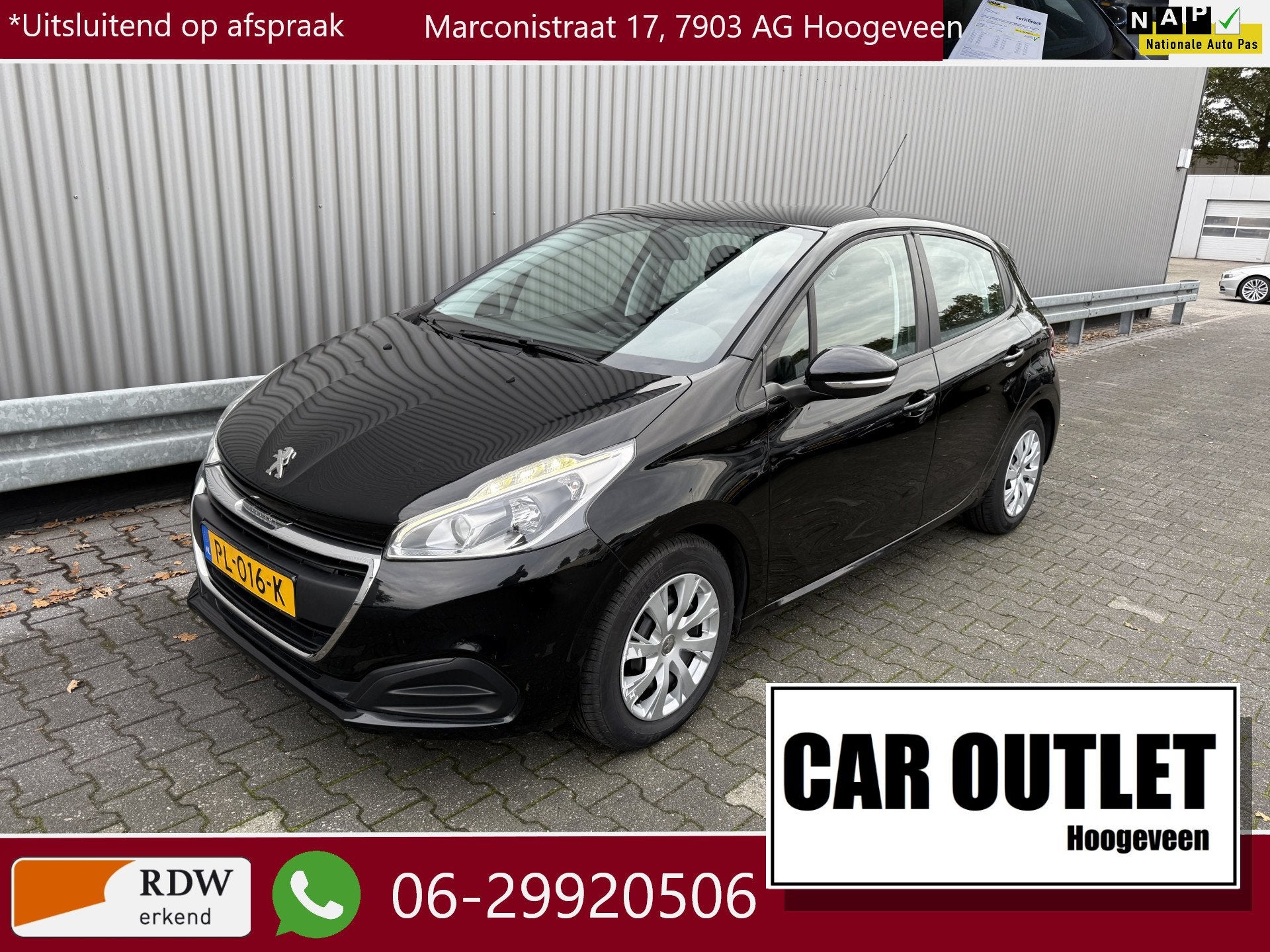 Peugeot 208 1.2 PureTech Active 144Dkm.NAP, 5-Drs, A/C, Navi, Auto's, Voorwielaandrijving, Stof, Gebruikt, 1199 cc