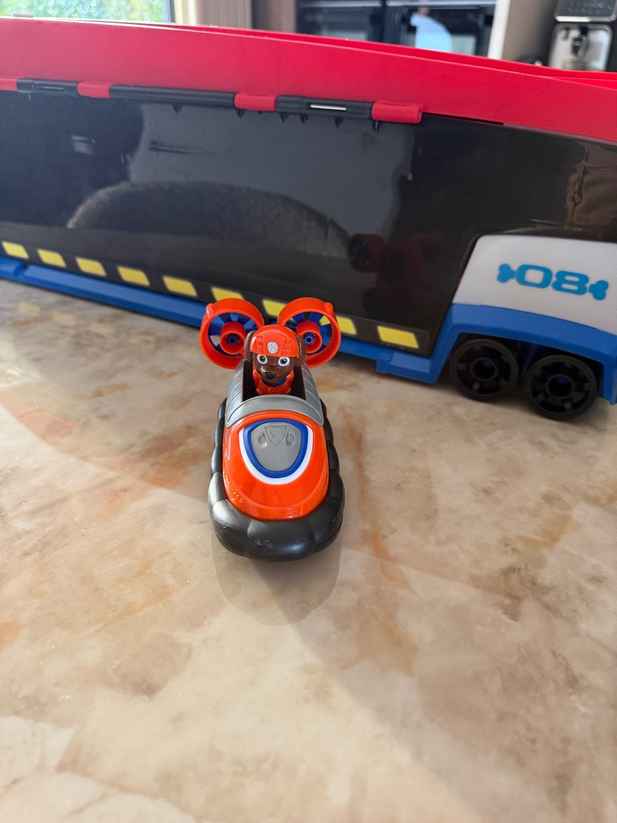 Paw Patrol Rubble Hovercraft met voertuig, Ophalen of Verzenden, Gebruikt, Jongen of Meisje