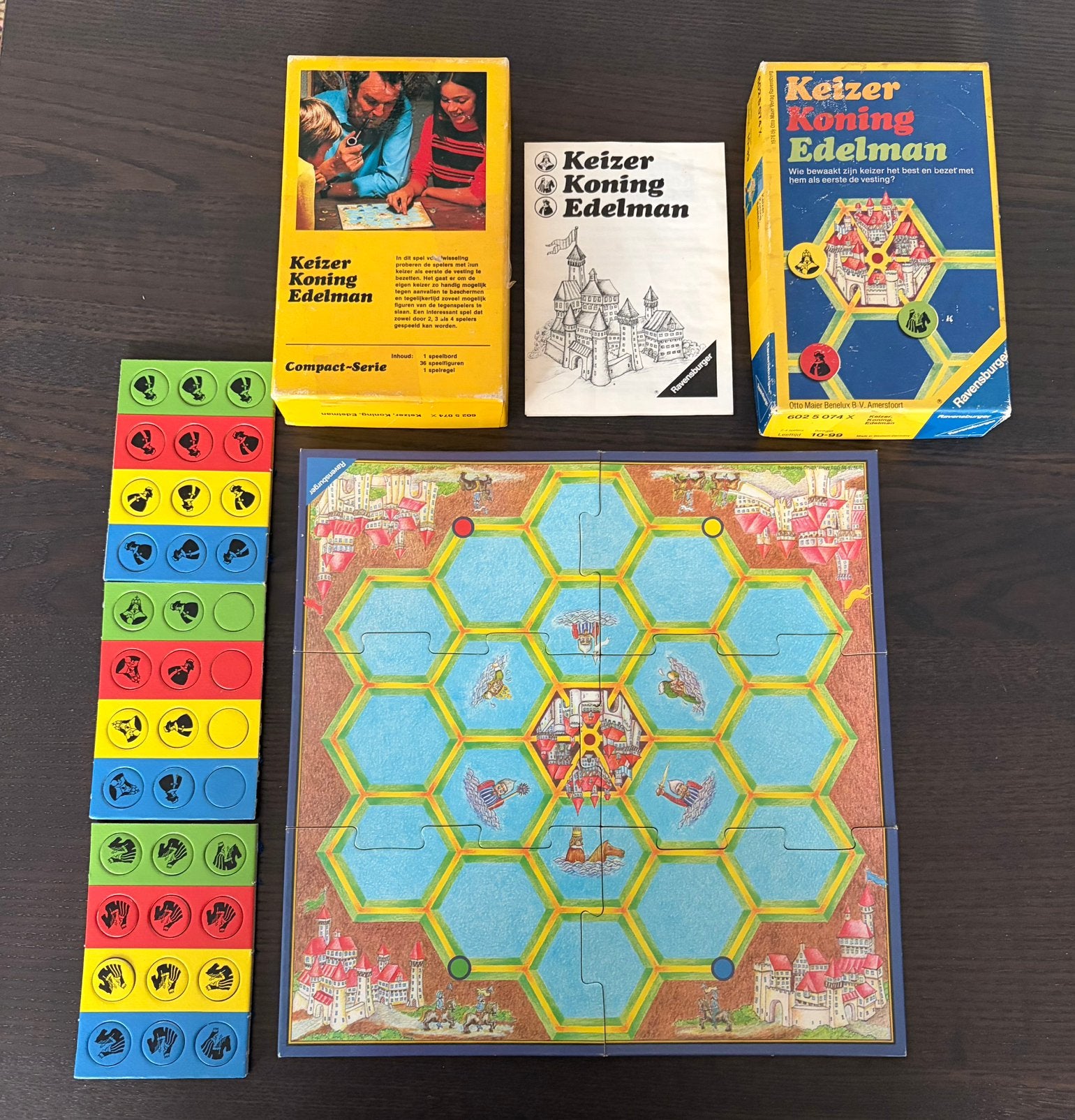 Vintage 1976 W-Germany spel Keizer Koning Edelman, Ophalen of Verzenden, Gebruikt