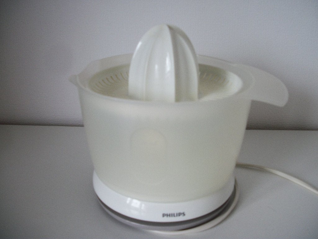Citruspers Philips HR2738 Fruitpers - 0,5 L - Wit - netjes, Ophalen of Verzenden, Gebruikt, Elektrisch, Citruspers