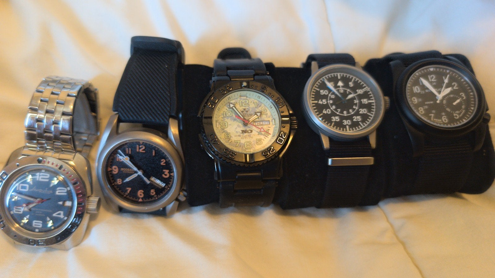 diverse horloges, Verzenden, Zo goed als nieuw, Staal, Overige merken