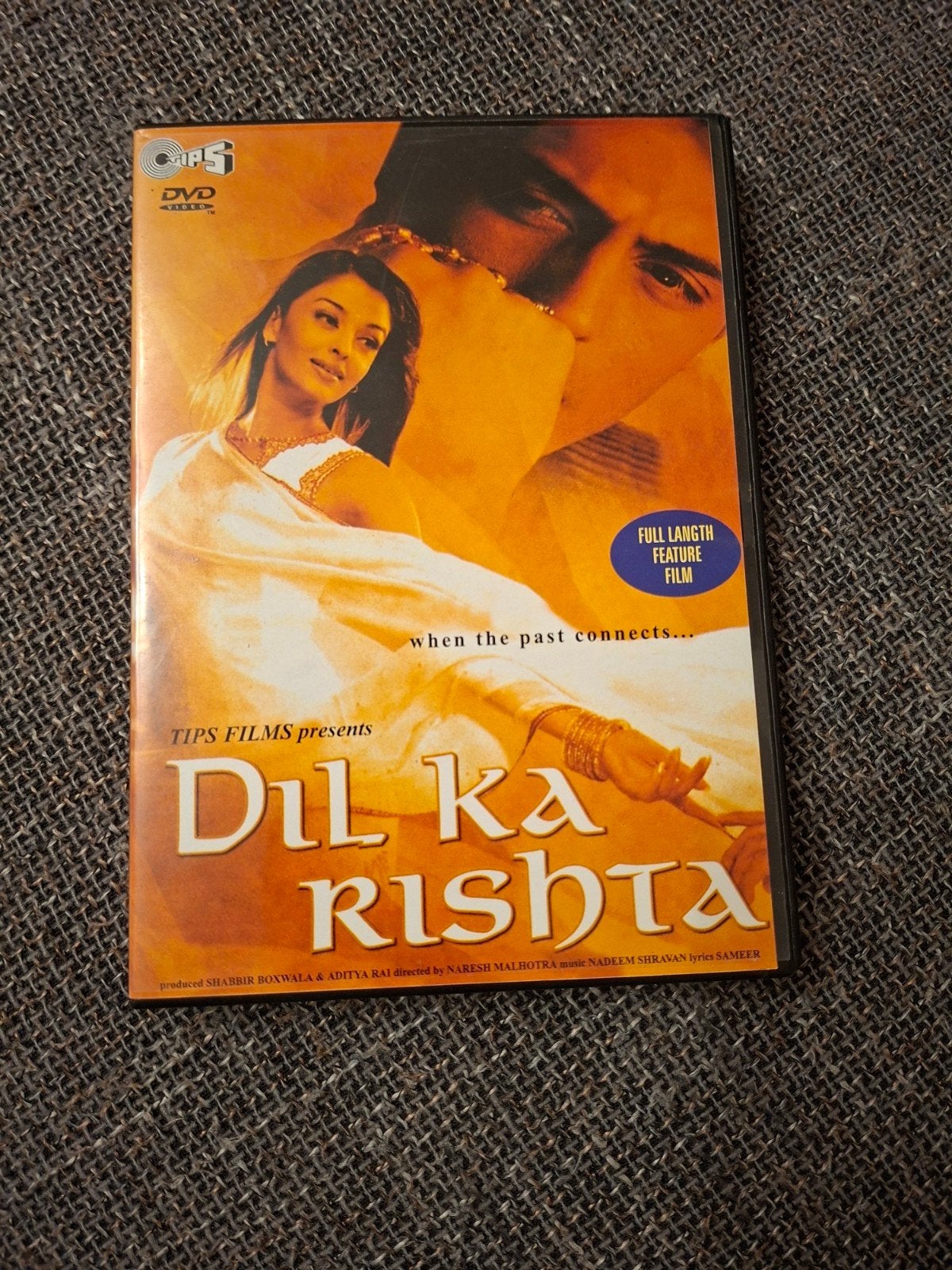 Dil Ka Rishta DVD - Bollywood film met Aishwarya Rai, Alle leeftijden, Ophalen of Verzenden, Gebruikt, Inclusief doosje