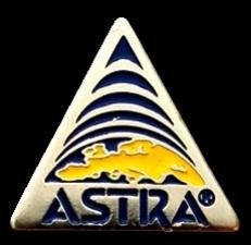 Astra ruimtevaart driehoek pin- klein, Verzamelen, Speldjes, Pins en Buttons, Verzenden, Nieuw, Transport, Speldje of Pin