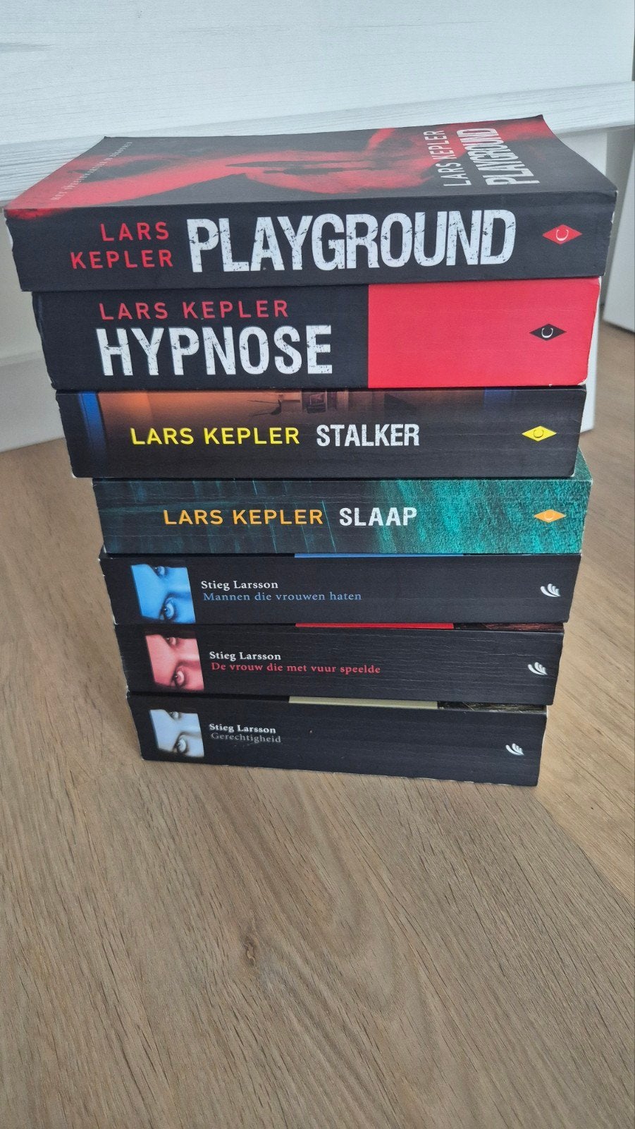 Thrillers: Lars Kepler & Stieg Larsson (7 boe, Boeken, Thrillers, Zo goed als nieuw, Ophalen of Verzenden