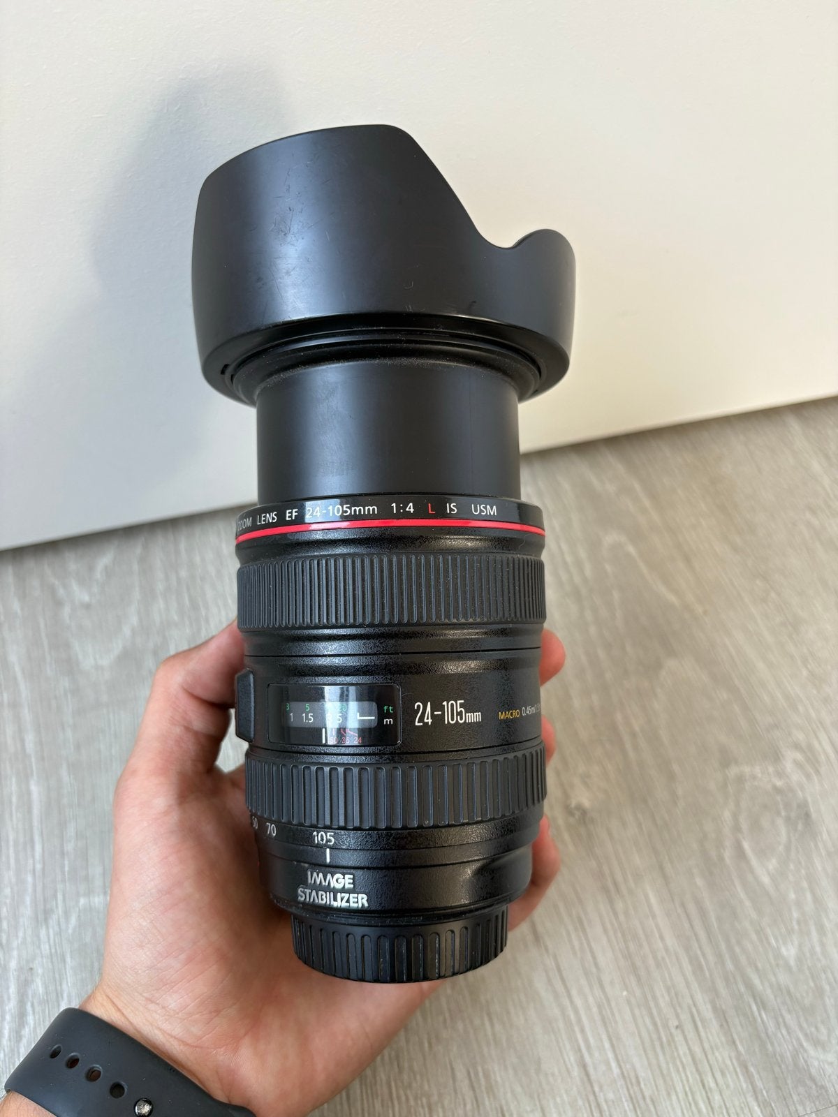 Canon EF 24-105mm f/4.0 L IS USM lens, Audio, Tv en Foto, Fotografie | Lenzen en Objectieven, Ophalen, Gebruikt, Canon, Autofocus