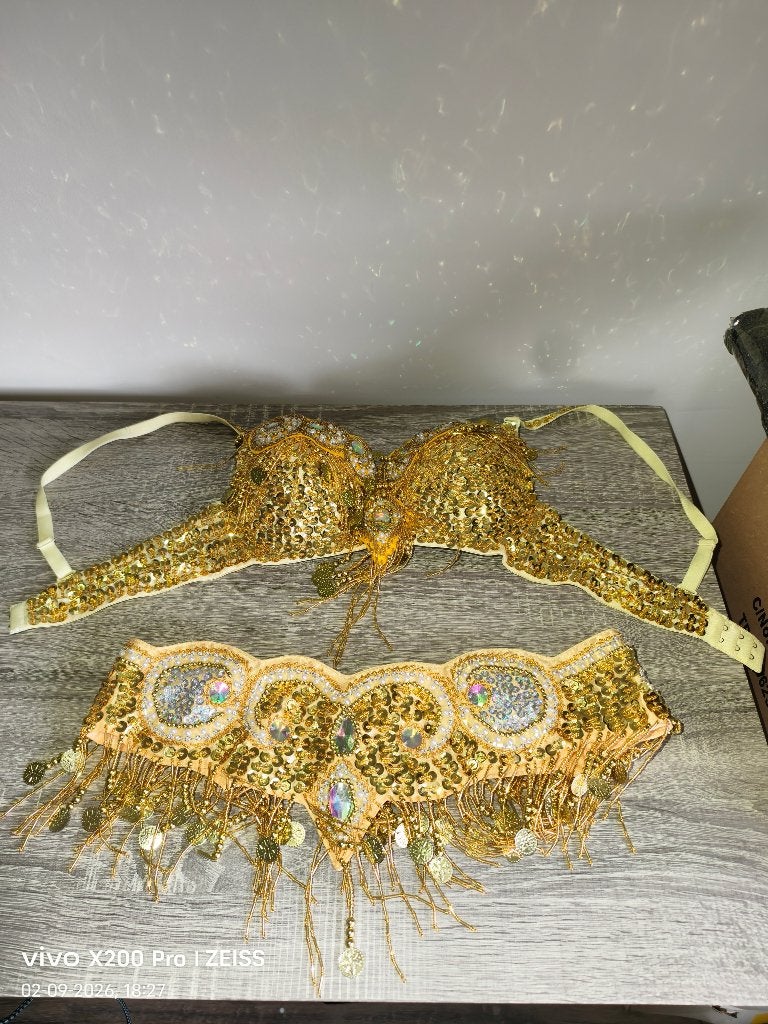 buikdanseres set samba outfit carnaval outfit kleding, Carnaval, Nieuw, Ophalen of Verzenden, Onbekend