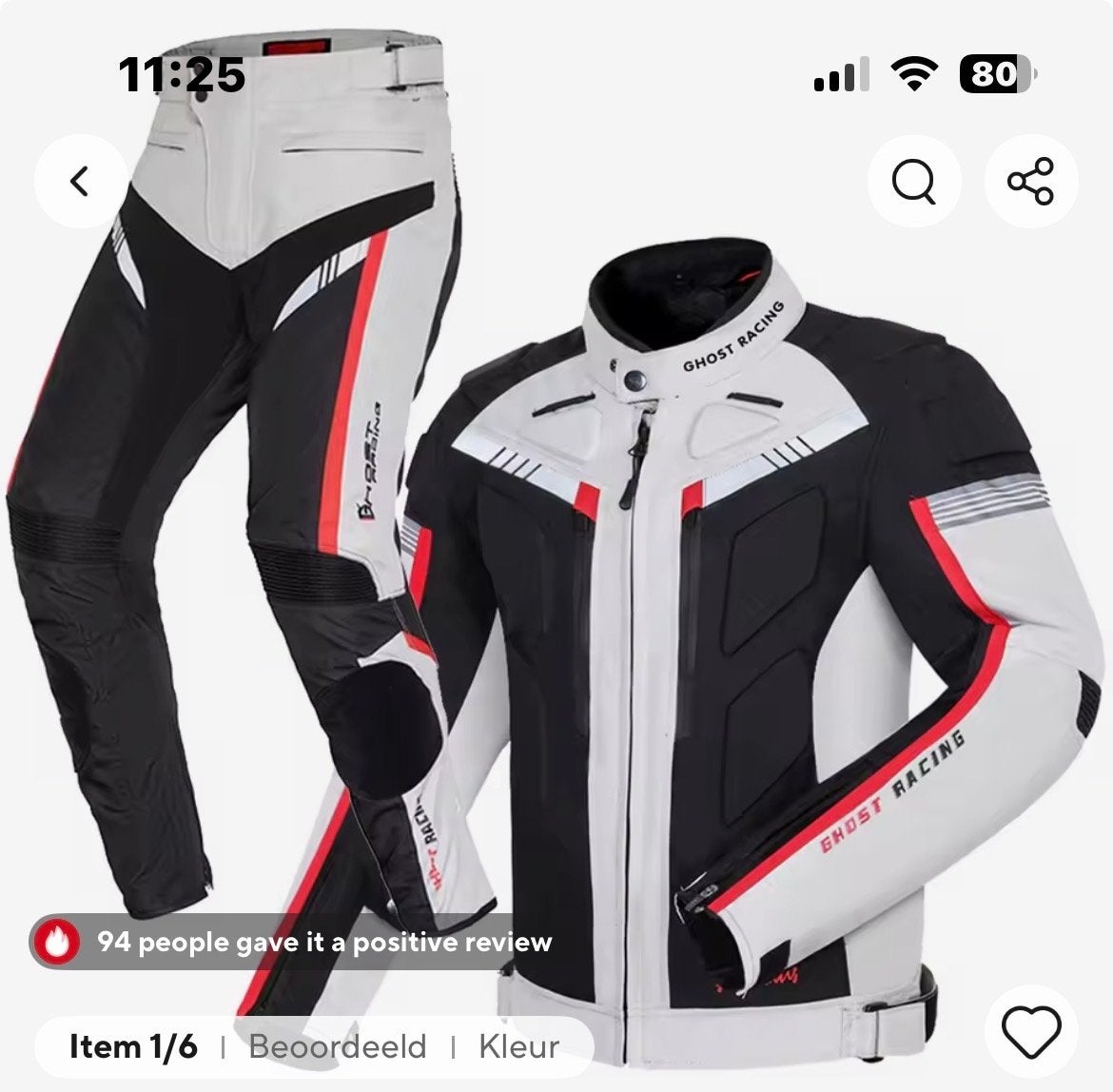 Complete motor kleding uitrusting, Motoren, Kleding | Motorkleding, Ophalen, Tweedehands, Heren, Overige typen