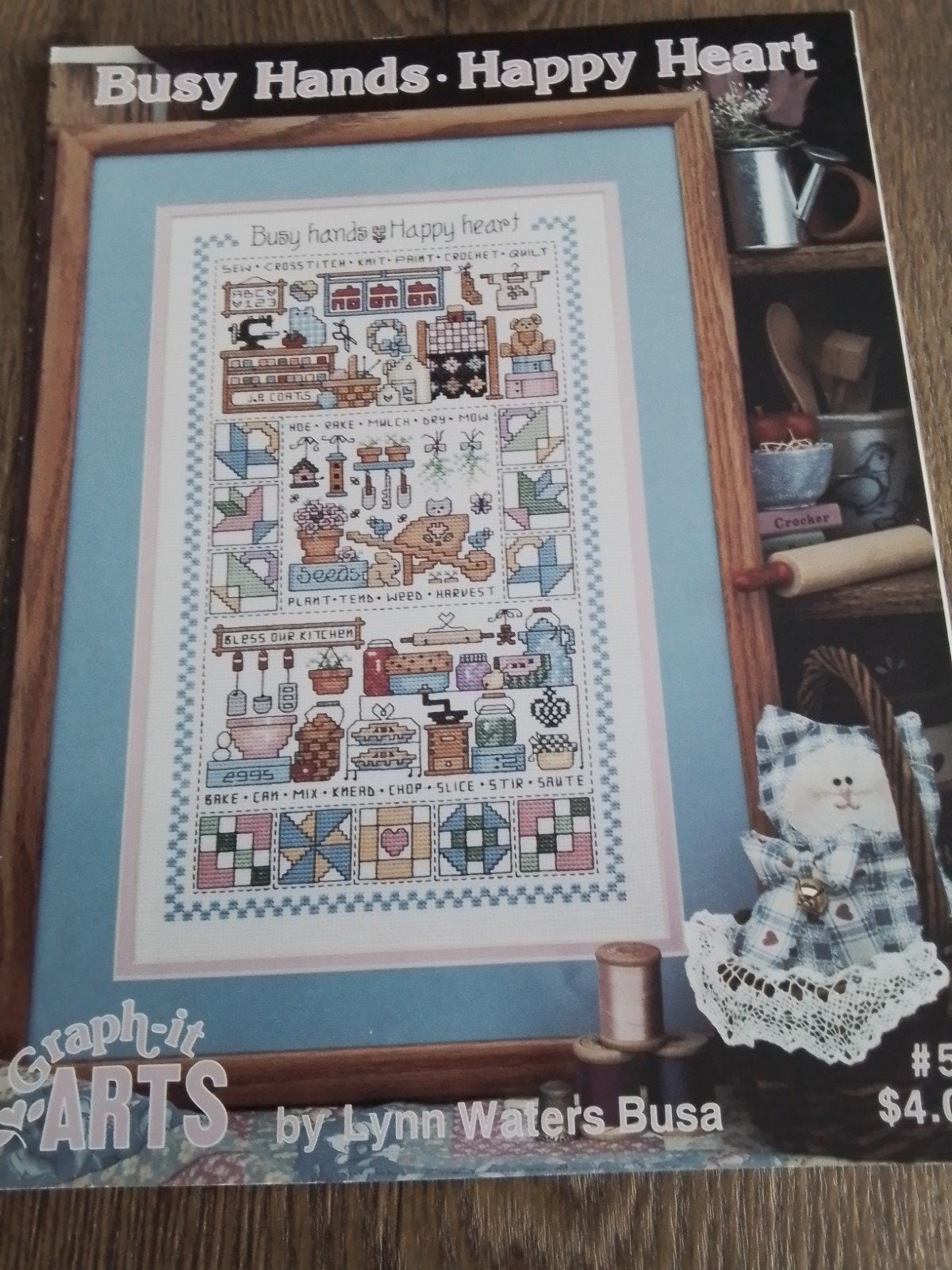 Graph it, busy hands happy heart, Hobby en Vrije tijd, Borduren en Borduurmachines, Ophalen of Verzenden, Zo goed als nieuw, Handborduren