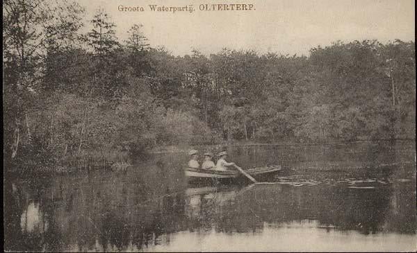 Friesland - Olterterp - Groote Waterpartij, Ophalen, Voor 1920, Ongelopen, Friesland