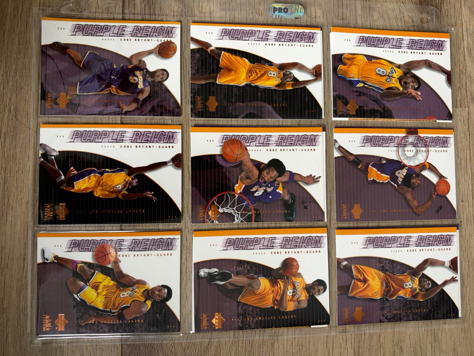 Kobe Bryant 2000-01 Upper Deck Purple Reign Complete Set, Verzamelen, Ophalen of Verzenden, Zo goed als nieuw