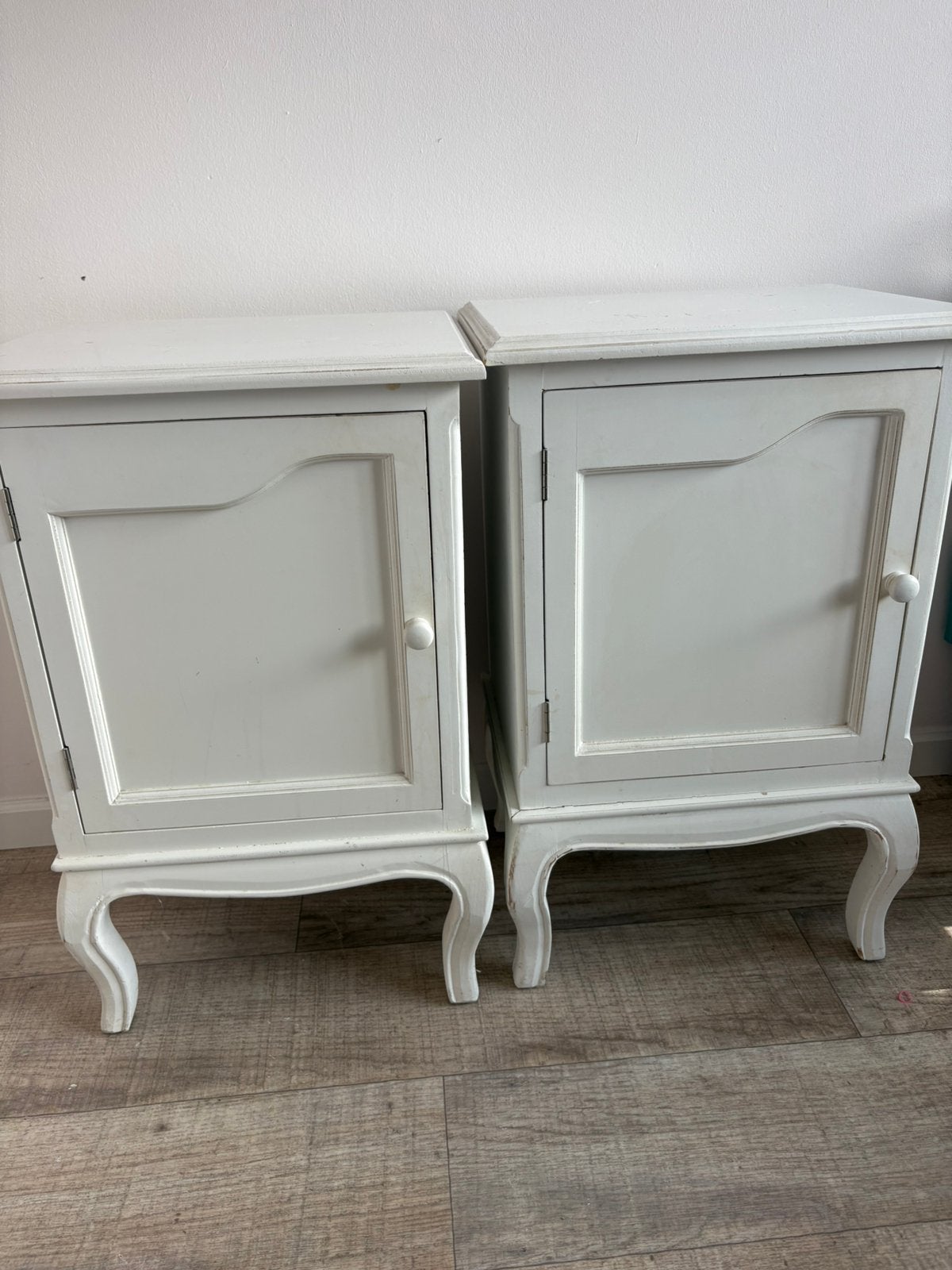 2 kastjes, Huis en Inrichting, Slaapkamer | Nachtkastjes, Gebruikt, Minder dan 45 cm, Hout, 55 tot 70 cm