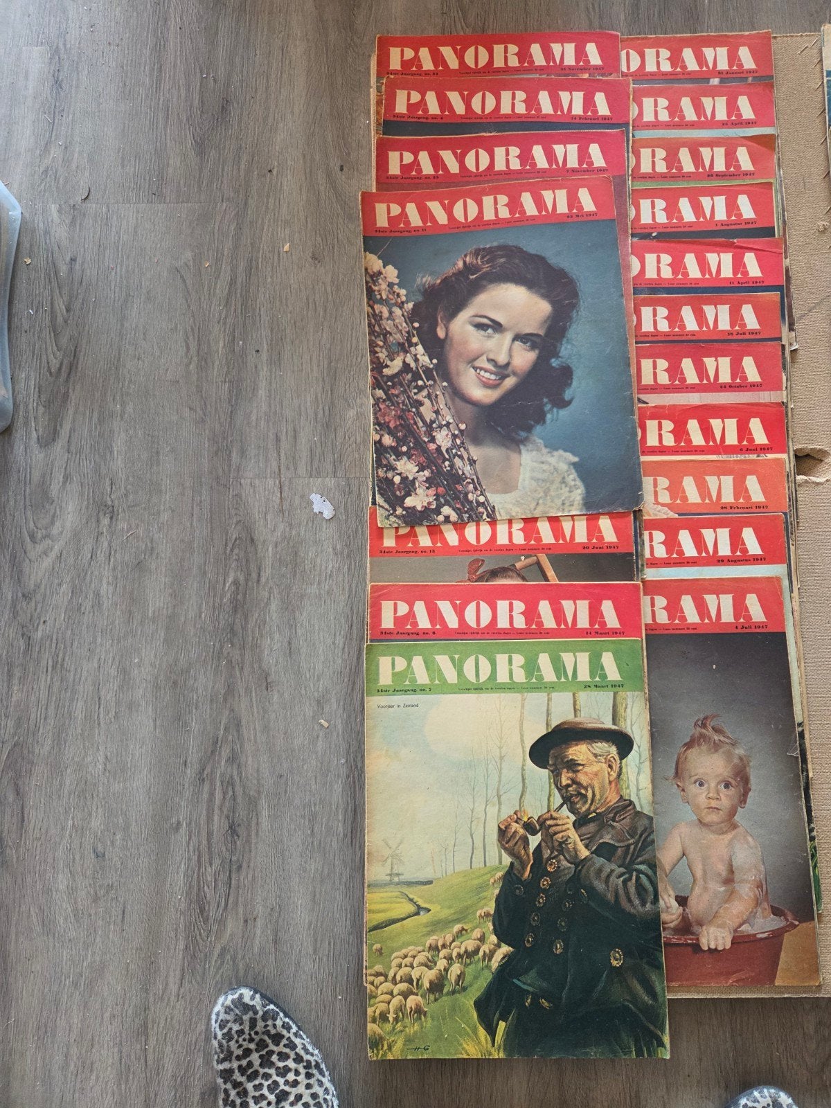 21 Panorama Magazines 1947 - Naoorlogse Opbouw, Ophalen of Verzenden