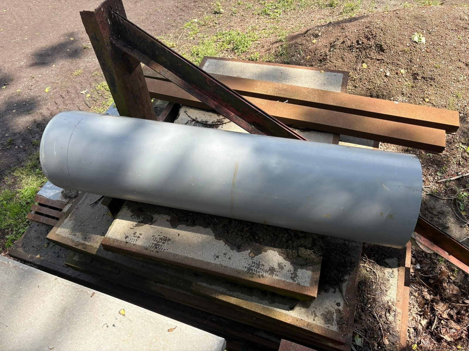 PVC buis 500mm, 2m lang, Doe-het-zelf en Verbouw, Buizen en Afvoer, Ophalen, Pvc, 80 mm of meer