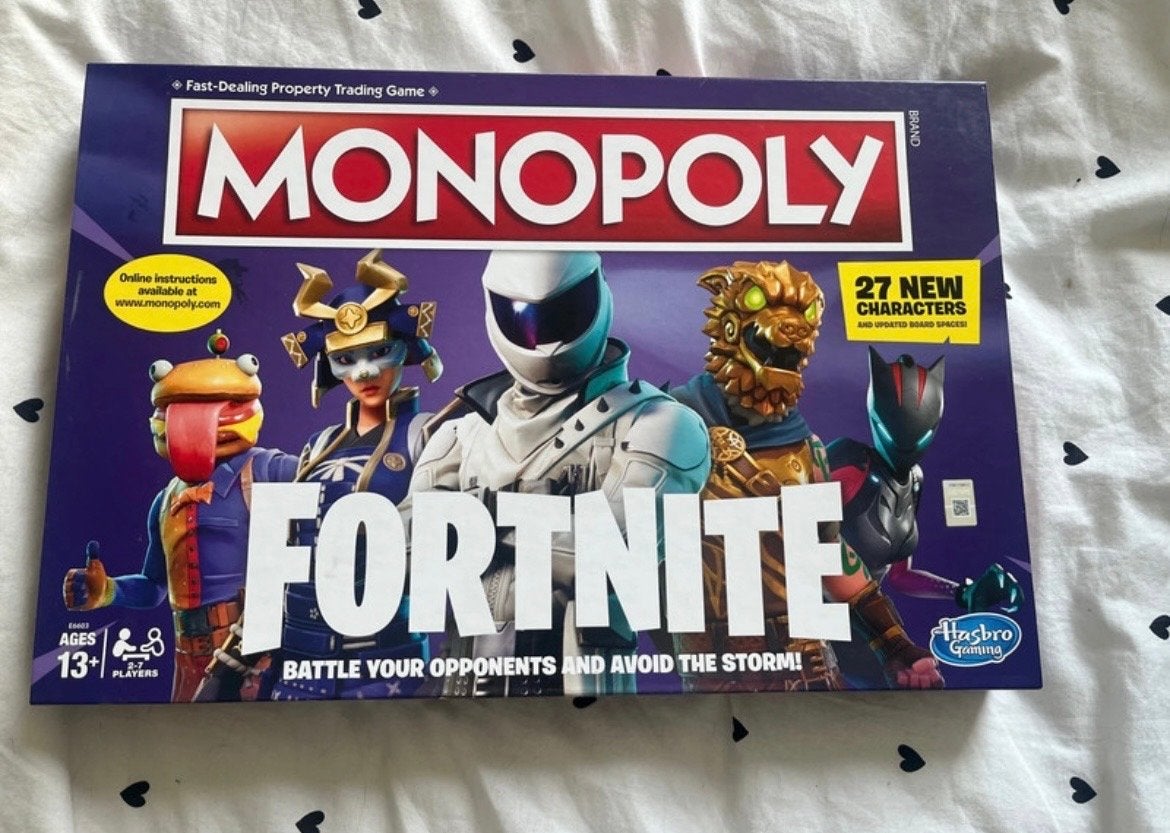 Monopoly Fortnite - Engels - 2-7 spelers, Drie of vier spelers, Ophalen of Verzenden, Gebruikt