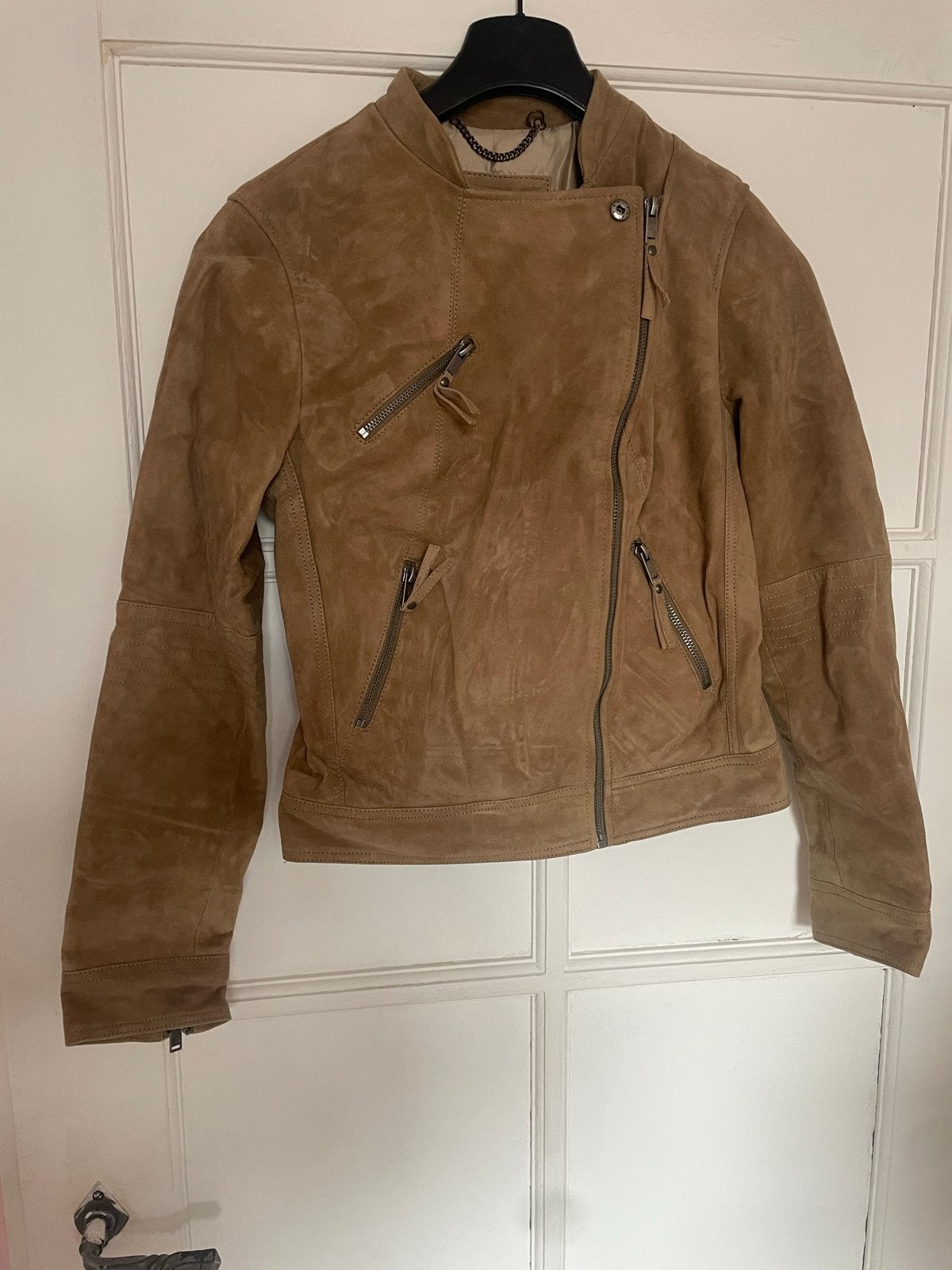 Mint Velvet suède jack met meerdere zakken, Ophalen of Verzenden, Nieuw, Maat 36 (S), Bruin