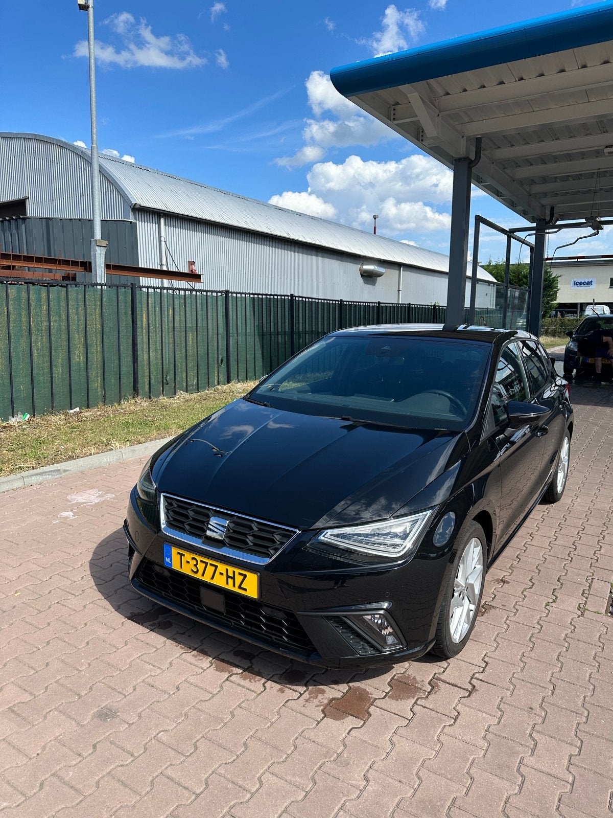 Seat Ibiza FR 2023 Zwart, Auto's, Seat, Voorwielaandrijving, 40 €/maand, Zwart, Alcantara