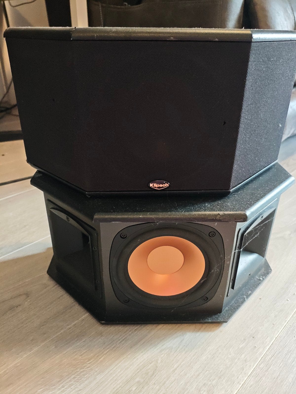 Klipsch RS-25 Black Surround Speakers (Set van 2), Audio, Tv en Foto, Luidsprekers, Gebruikt, Ophalen of Verzenden, Surroundset