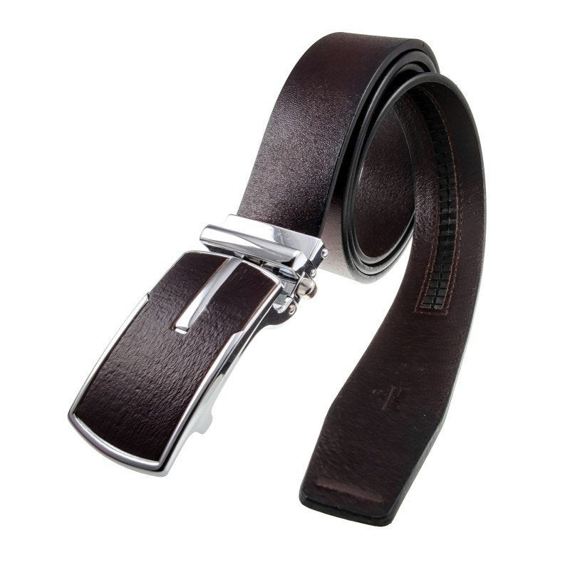 Herenriem van Echt Leer 3,5 cm Breed Verstelbare Donkerbruin, Kleding | Heren, Echt leder, Nieuw, Esde2, Riem of Ceintuur
