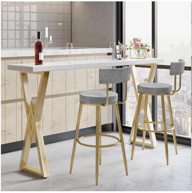 Bar stool, Ophalen, Met voetsteun, Nieuw, Metaal