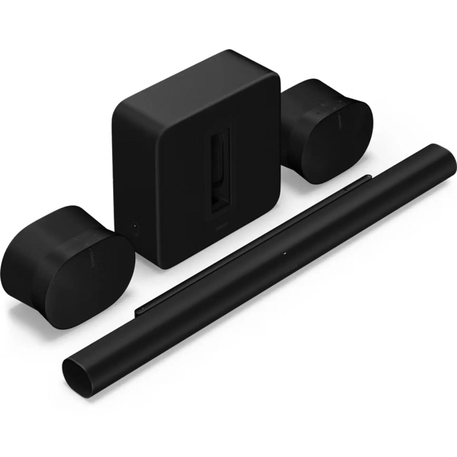 SONOS ArcUltra + Sub 4 + 2 Era 300 Complete Home Cinema Set, Soundbar, 70 watt of meer, Zo goed als nieuw, Overige spelers