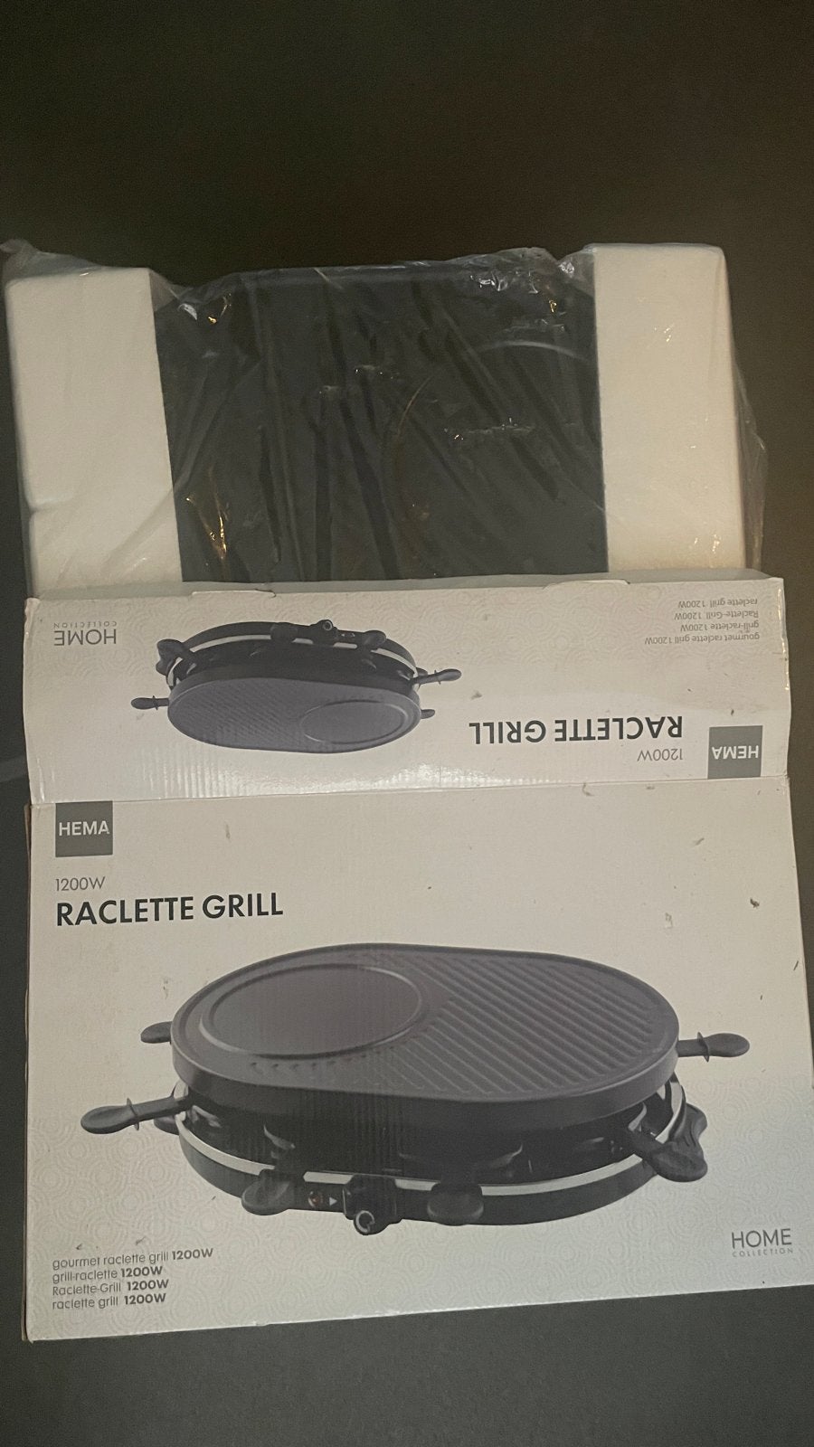 Hema Raclette Grill 1200W - Nieuw in doos, Witgoed en Apparatuur, Ophalen of Verzenden, Nieuw, Tafelgrill