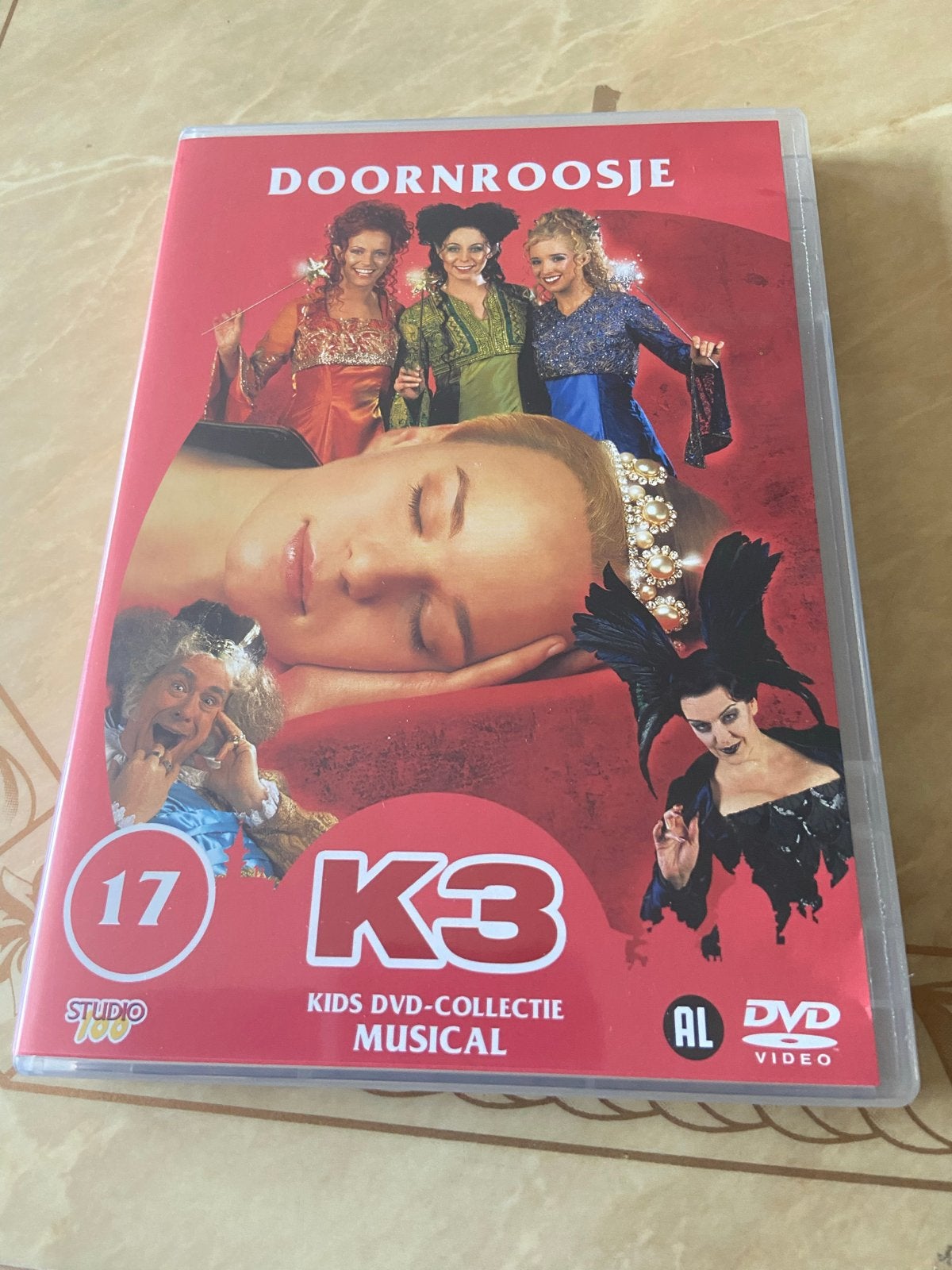 K3 Kids DVD Collectie Musical: Doornroosje, Cd's en Dvd's, Gebruikt, Alle leeftijden, Sprookjes, Film