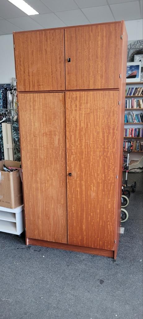 Vintage kledingkast Teak Heinrich Ristenpatt, Huis en Inrichting, Kasten | Kledingkasten, Ophalen, Gebruikt, Met plank(en), Onbekend