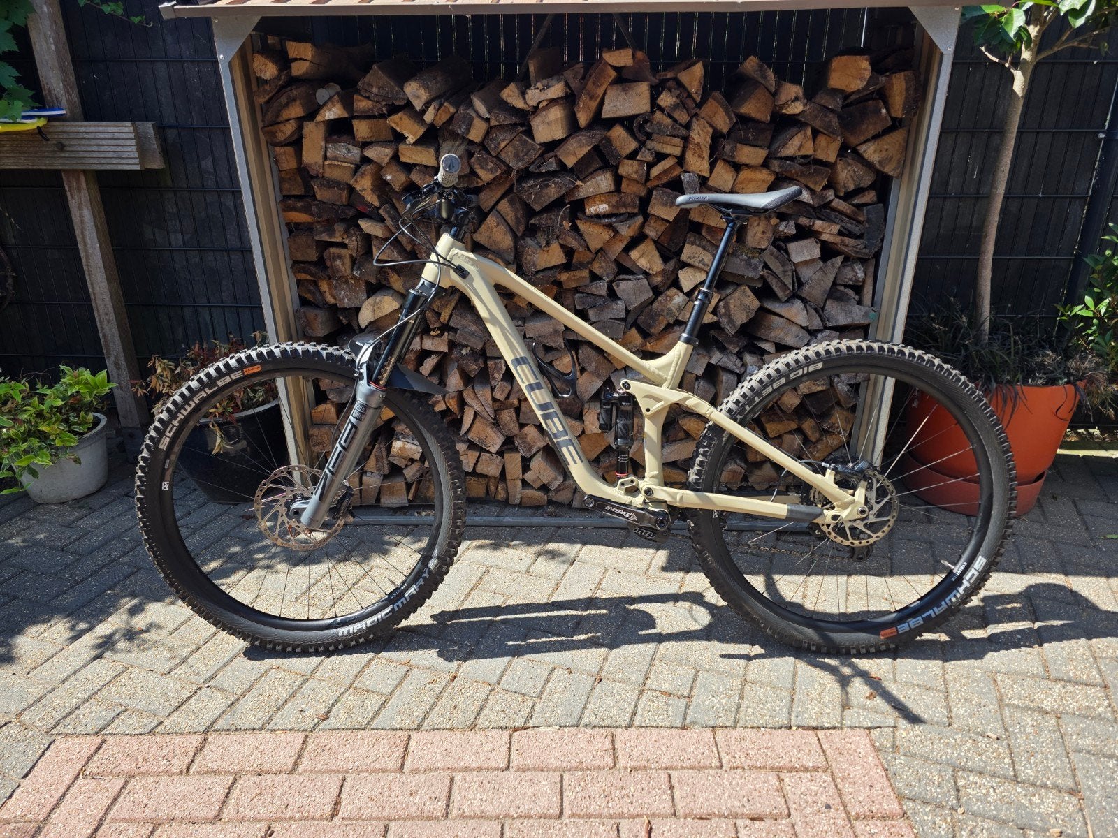 CUBE Stereo ONE77 Race 29 Desert/Grey, Fietsen en Brommers, Fietsen | Mountainbikes en ATB, Fully, Zo goed als nieuw, Schijfrem
