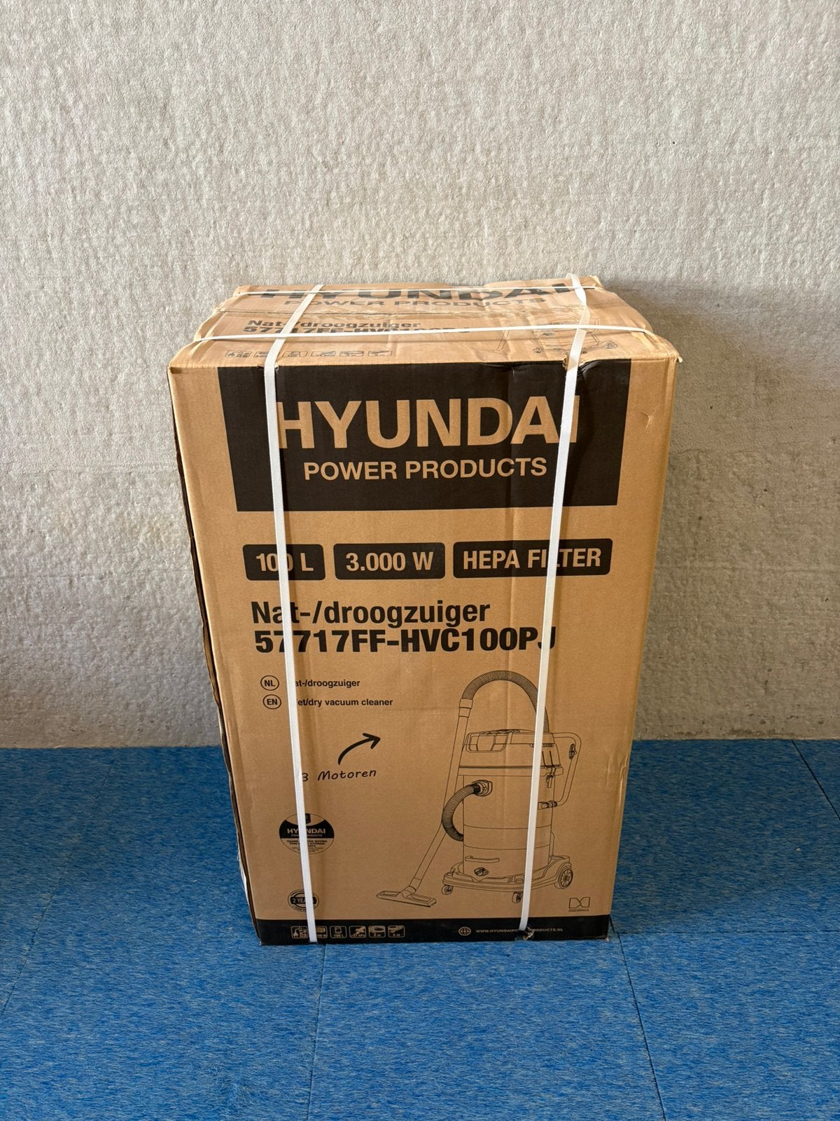 Nieuwe Hyundai 57717ff 3000 watt nat en droog stofzuiger, Witgoed en Apparatuur, Stofzuigers, Ophalen, Massakassa, Nieuw, Industriële stofzuiger