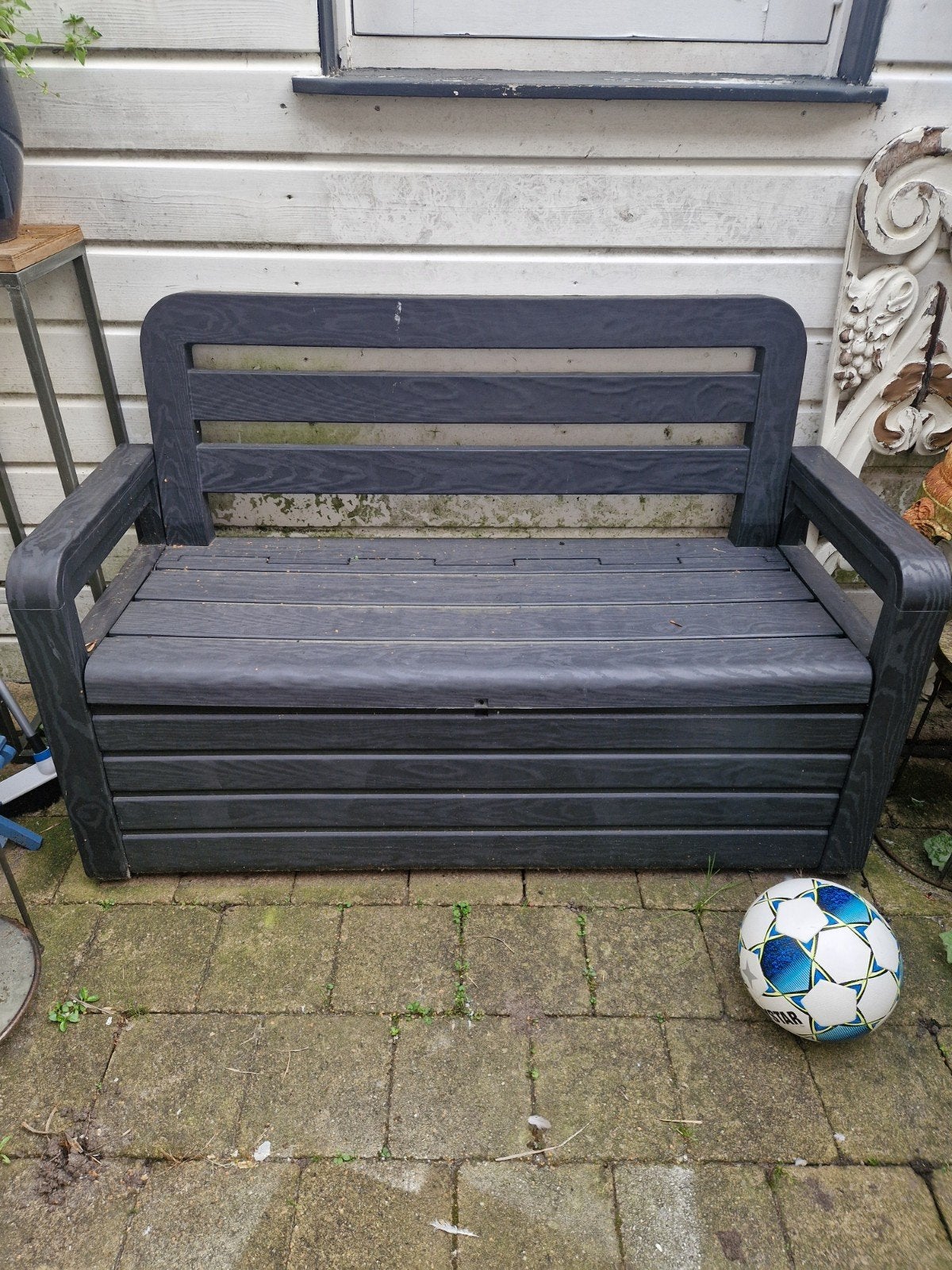 Tuinbankje, Tuin en Terras, Ophalen, Gebruikt, Kunststof