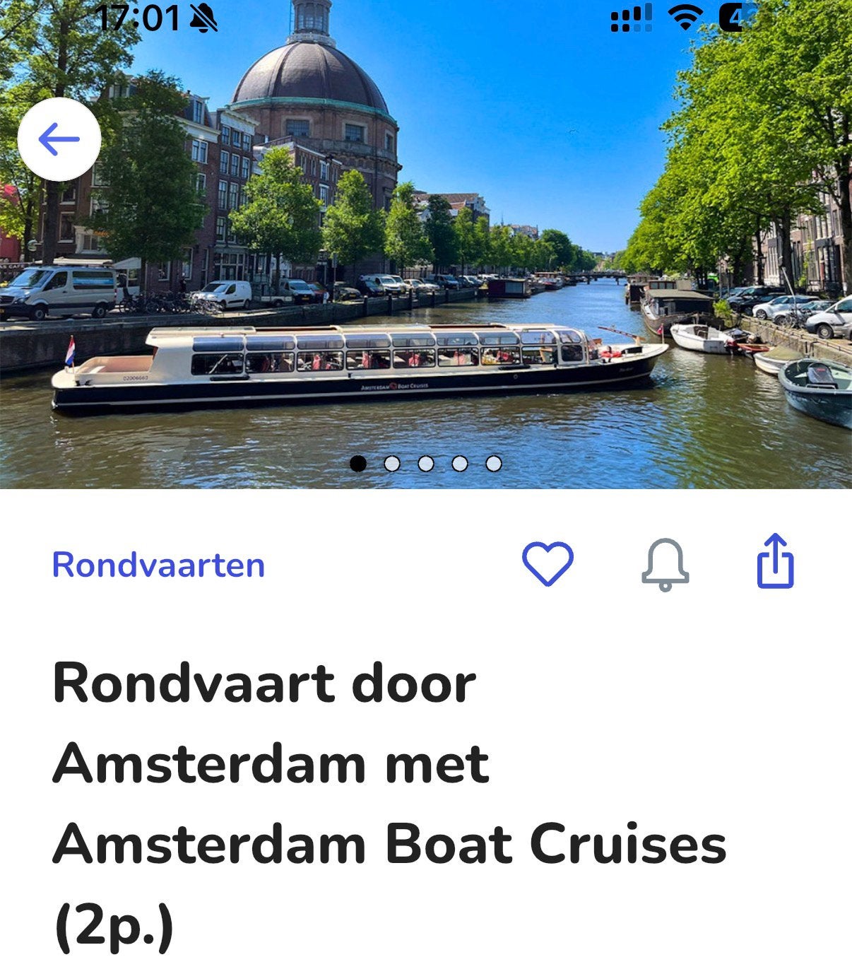 Rondvaart door amsterdam boat cruises, Tickets en Kaartjes, Hotelbonnen, Twee personen