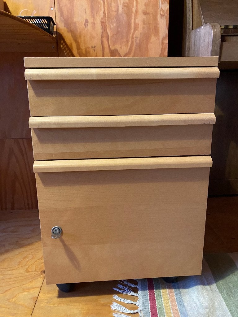 Dossierkast/ ladenblok Malm, op wielen, Ophalen, 50 tot 100 cm, Zo goed als nieuw, Minder dan 100 cm