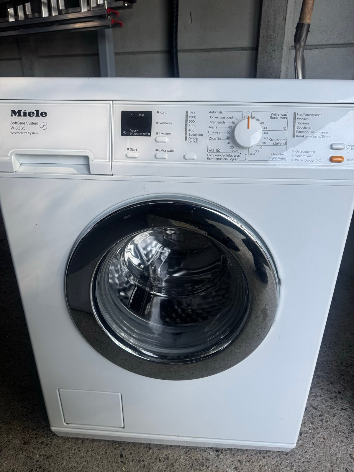 Miele wasmachine W3365 en droger T8633 C set, Witgoed en Apparatuur, Wasmachines, Ophalen, Gebruikt, Voorlader, 85 tot 90 cm
