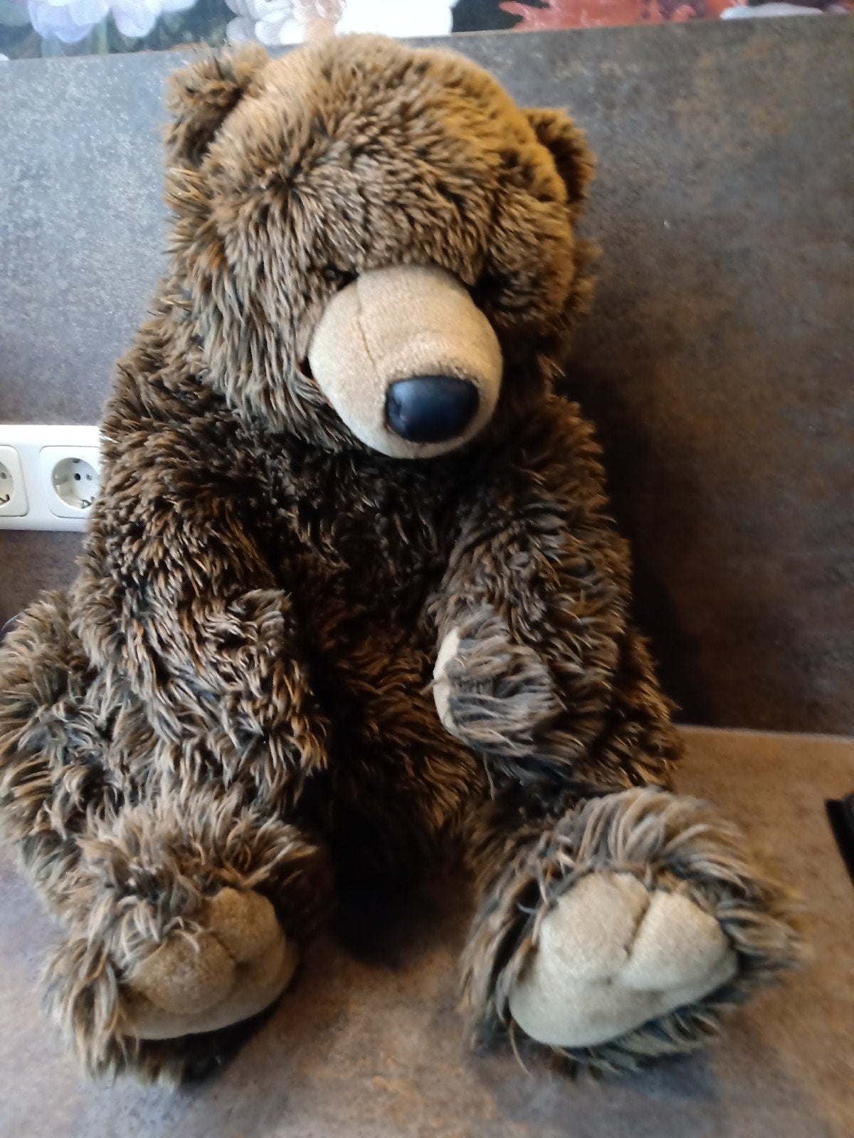 Grote bruine teddybeer - Zacht en knuffelbaar 60 cm, Overige karakters, Beer, Ophalen of Verzenden, Zo goed als nieuw