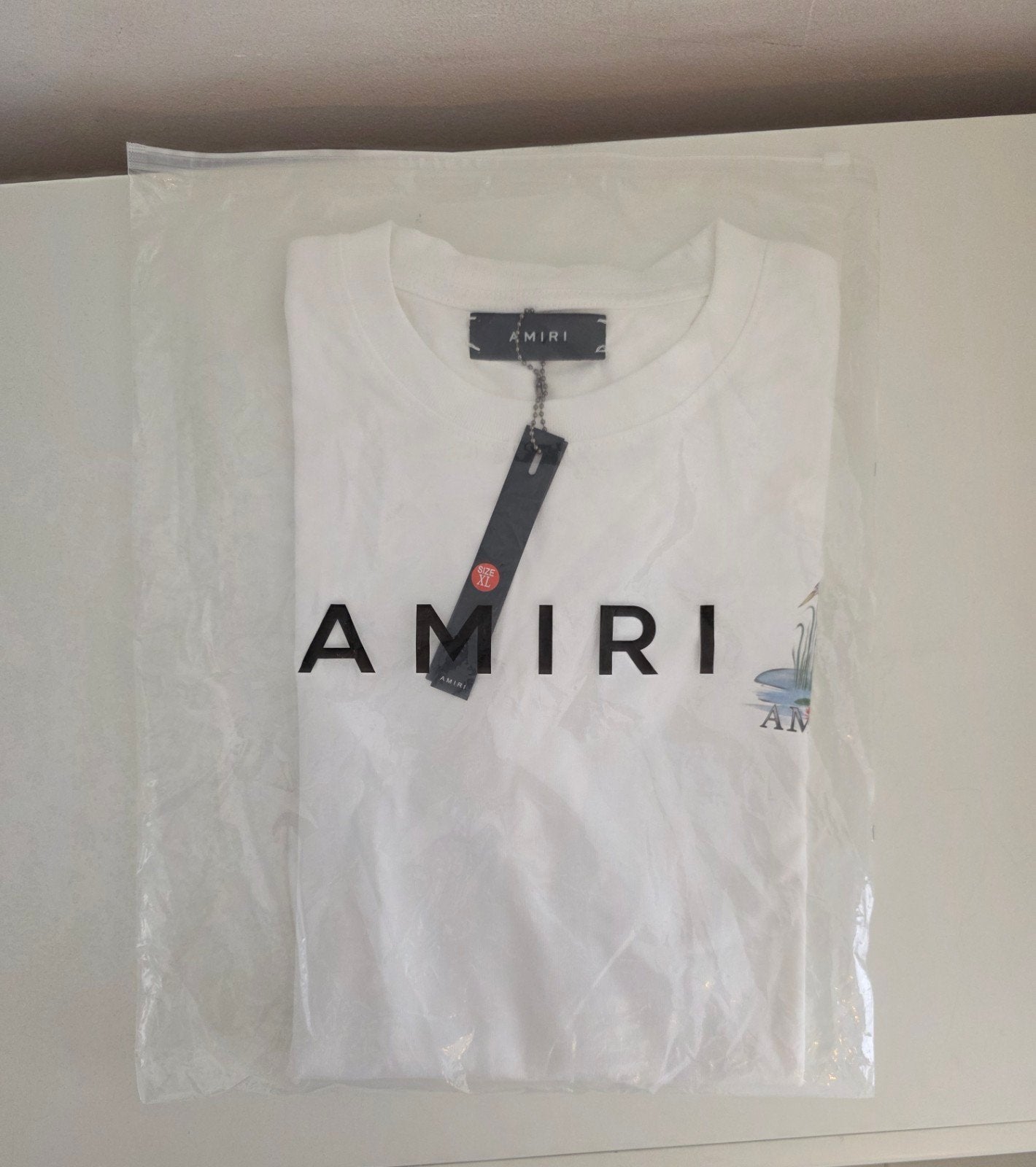 Heren merk t shirt NIEUW, Kleding | Heren, Wit, Ophalen of Verzenden, Amiri, Maat 56/58 (XL)