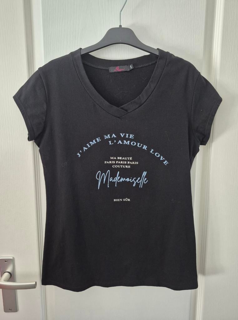 t'shirt mt s/m savinni, Savinni, Zwart, Ophalen of Verzenden, Korte mouw