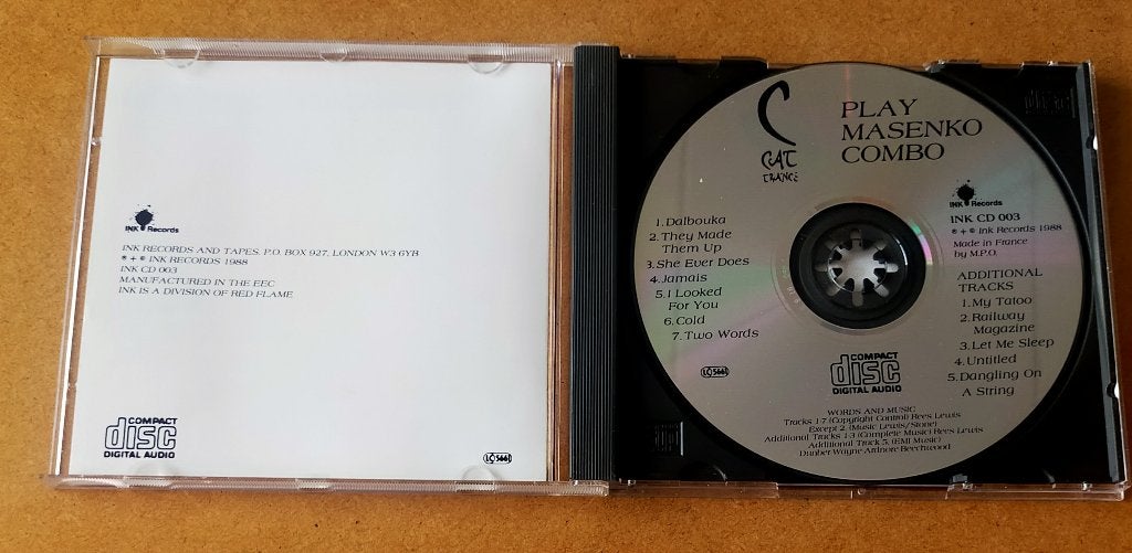 C Cat Trance Play Masenko Combo CD 1988, Ophalen of Verzenden, Gebruikt, Electronic Rock