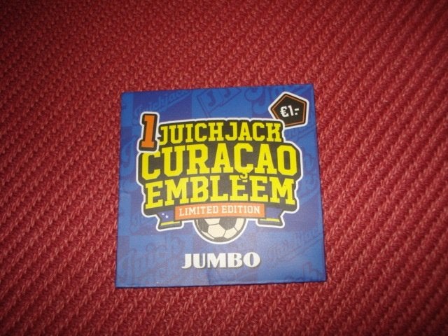 CURACAO LIMITED EMBLEEM ( ZIE TEKST ), Verzamelen, Supermarktacties, Jumbo, Ophalen of Verzenden