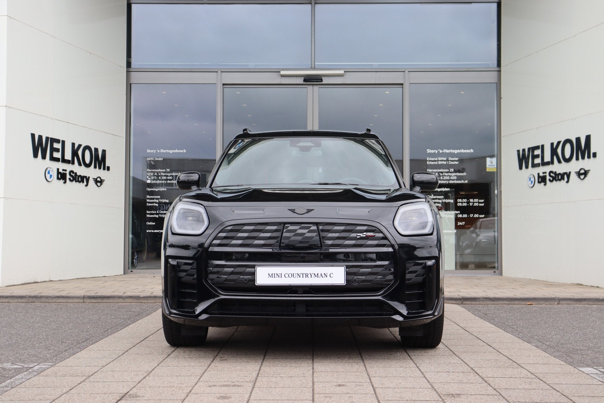 MINI Countryman SE ALL4 / John Cooper Works / Pakket S / 19", Auto's, Automaat, Zwart, Countryman, Leder en Stof