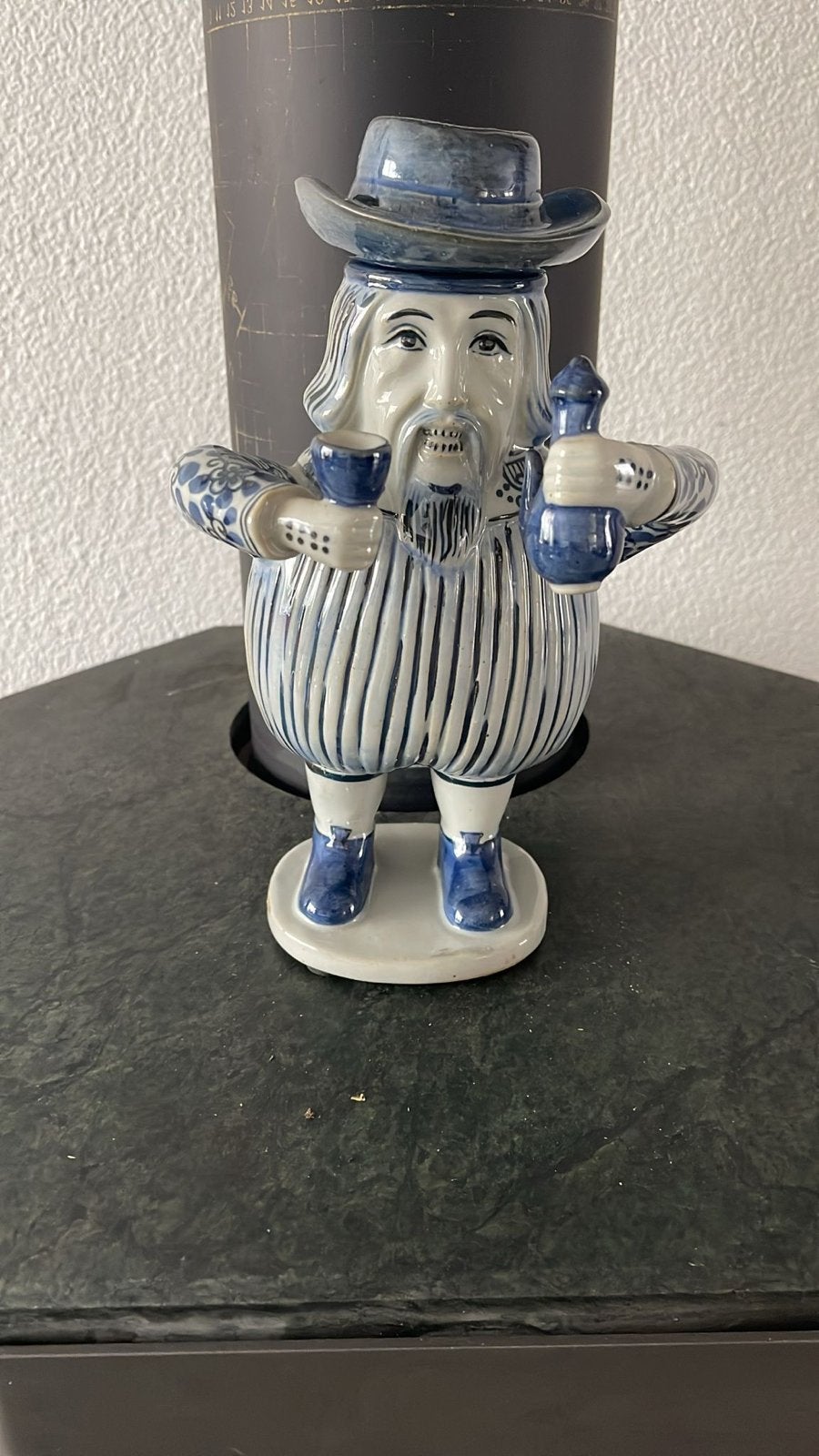 Antieke keramische jeneverkruik, Delfts blauw, Antiek en Kunst, Antiek | Keramiek en Aardewerk, Ophalen of Verzenden