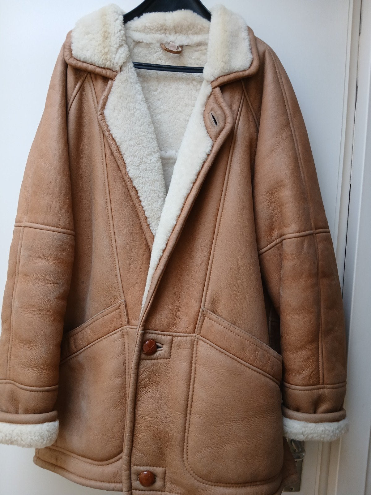Vintage Lammy Jas. maat m(48). izgs., Bruin, Maat 48/50 (M), Ophalen of Verzenden, Bobskin