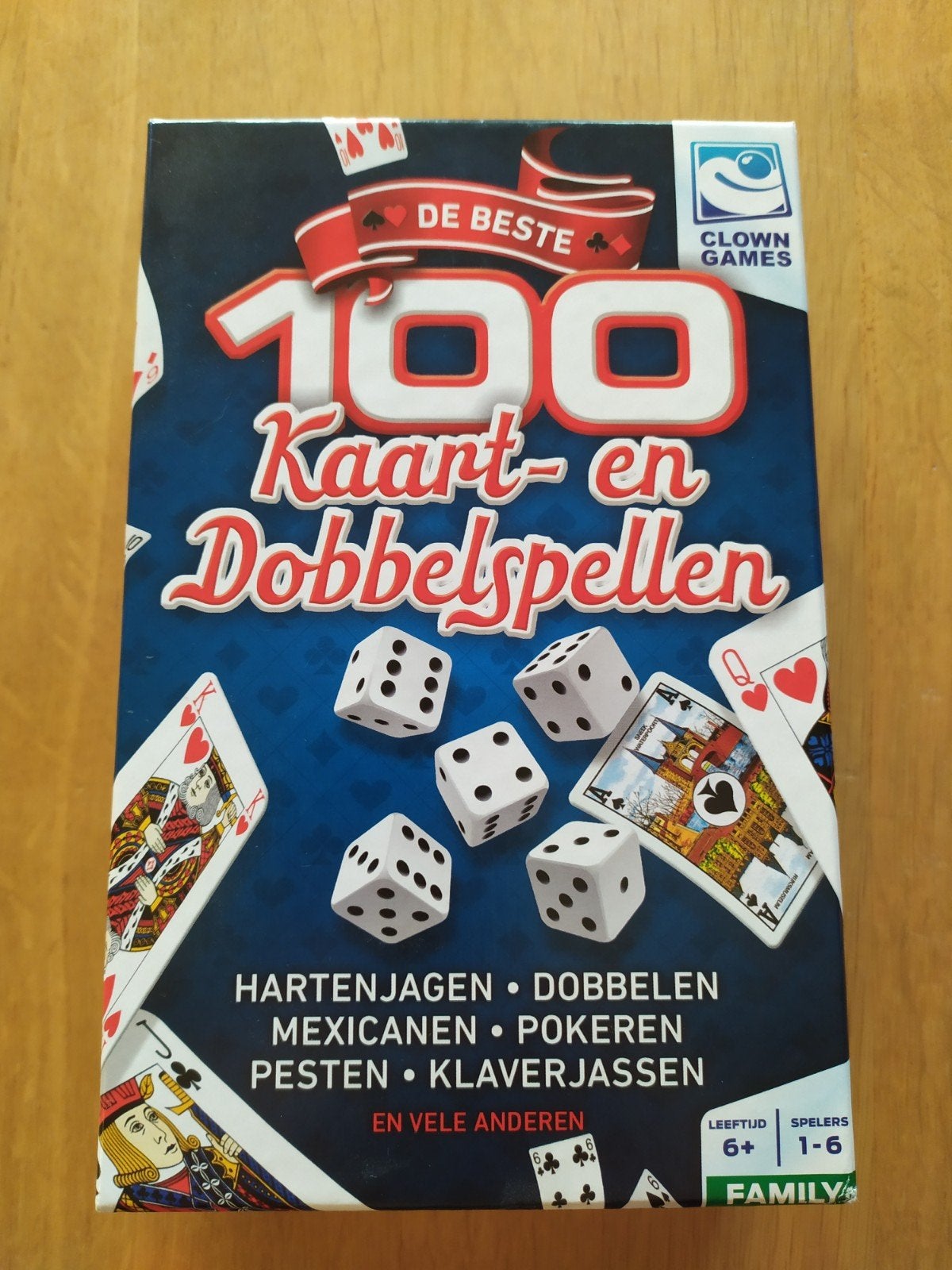 De Beste 100 Kaart- en Dobbelspellen - Clown Games, Een of twee spelers, Ophalen of Verzenden, Zo goed als nieuw, Clown Games