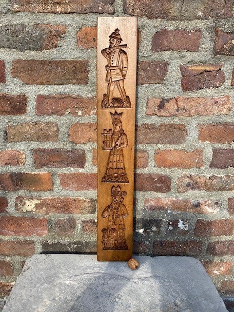 antieke speculaasplank , koekplank , Dubbel, Sinterklaas, E, Antiek en Kunst, Ophalen of Verzenden